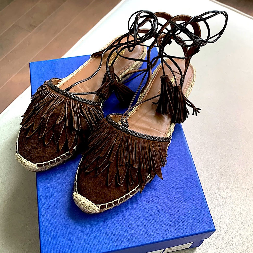 AQUAZZURA Pocahontas Espadrille Flats